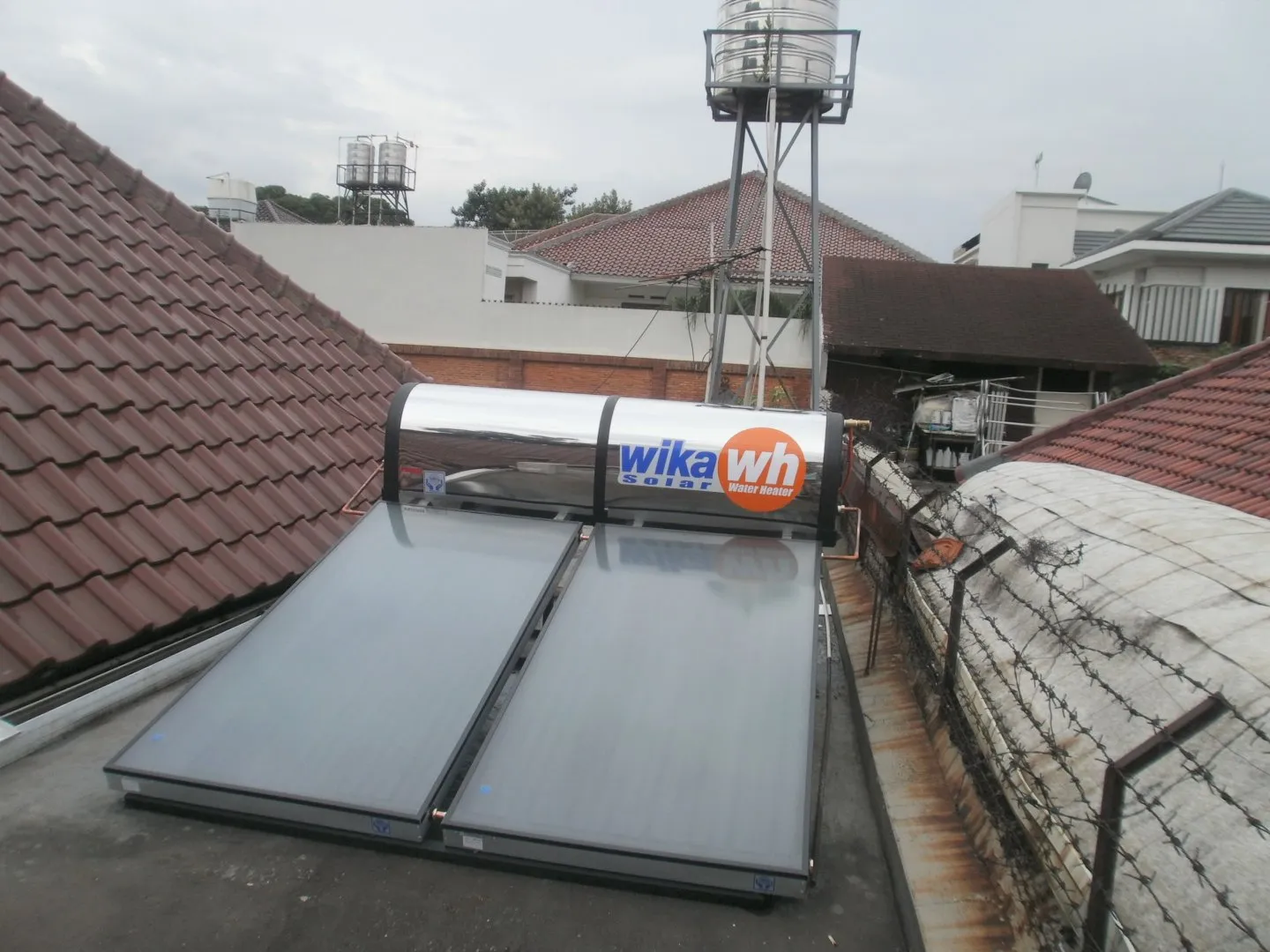 Instalasi water heater Wika baru